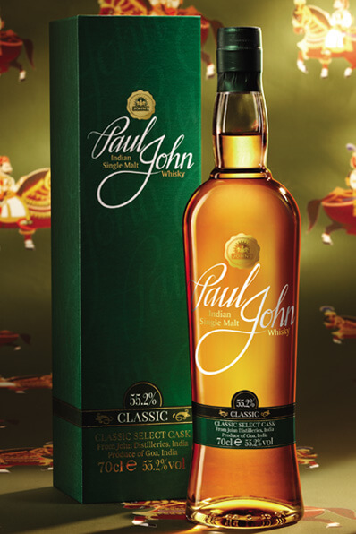Fles & Case - Whisky - Paul John India - Classic Select Cask - 0.7l - 55,2%