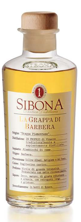 Fles - Grappa - Sibona - Barbera - 0,5l - 40%