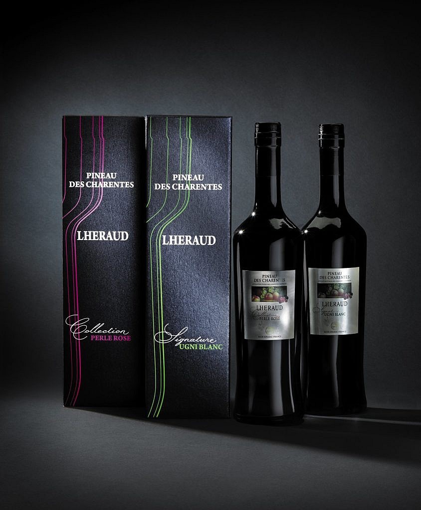 Flessen - Pineau De Charentes - Lhéraud - Perle Rosé - 0,75l