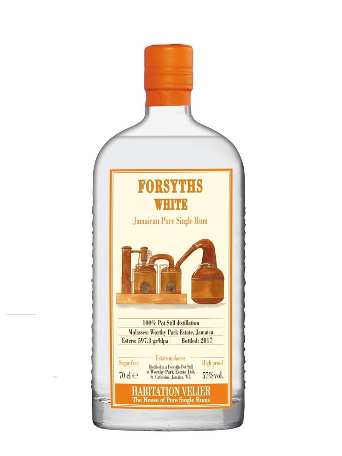 Fles - Rum - Velier - WP Forsyths White - Jamaican - 2017 - 0,7l - 57%%