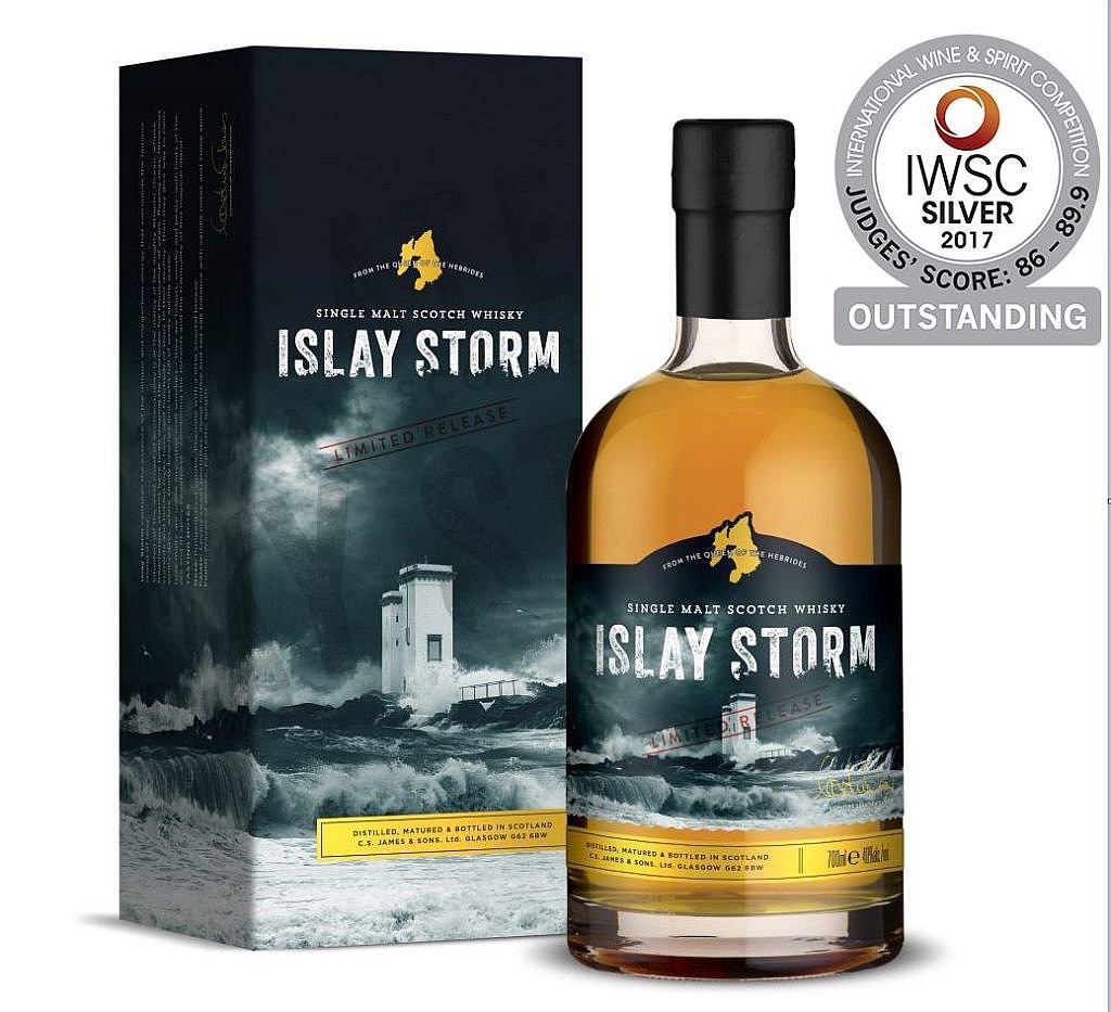 Fles & Case - Whisky - Islay Storm - Single Malt - 0,7l - 40%
