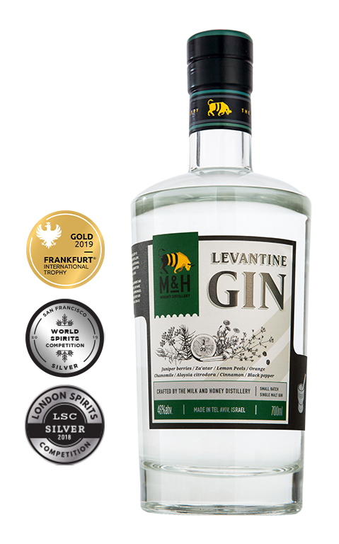 Fles - Gin - Milk & Honey - Levantine - 0,7l - 46% - awards