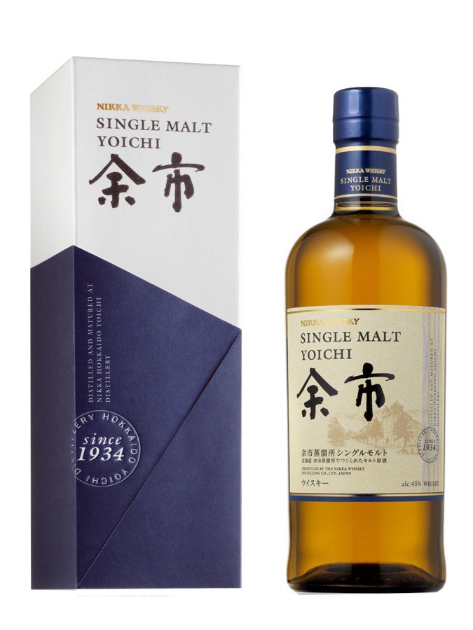 Fles & Case - Whisky - Japan - Nikka - Yoichi Single Malt - 45% - 0,7l