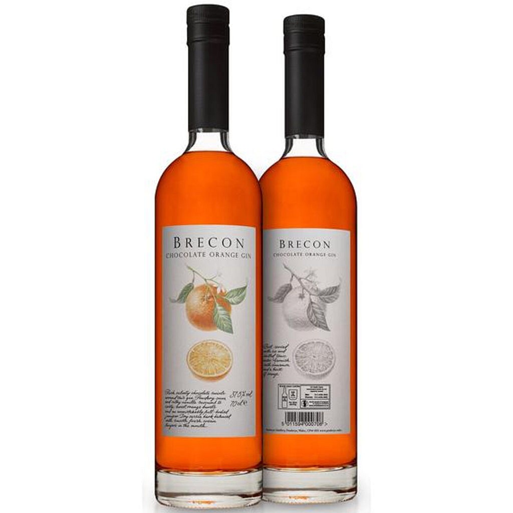 Fles - Gin - Brecon - Chocolat & Orange - 37,5% - 0,7l