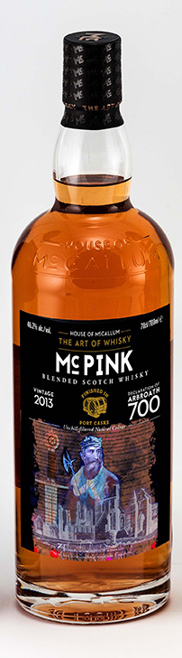Fles - Whisky - House of McCallum - McPink- Arbroath - 46,2% - 0,7l