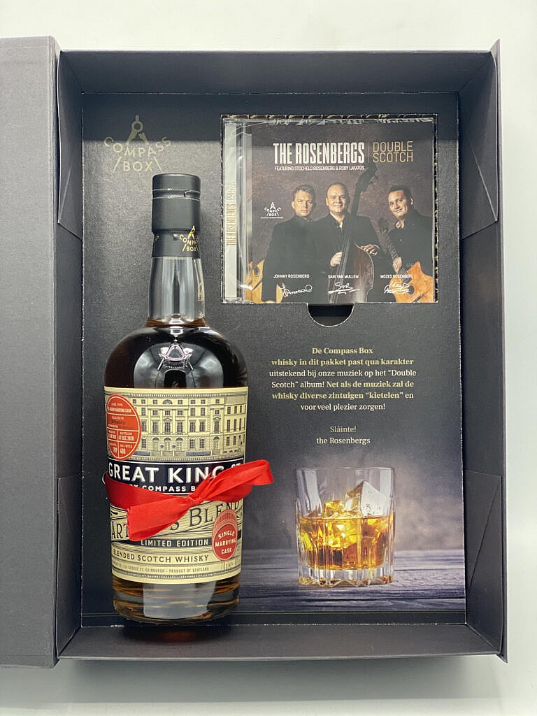 GIftbox & Fles - Compass Box Gift Set: The Rosenbergs - 49% - 0,7l