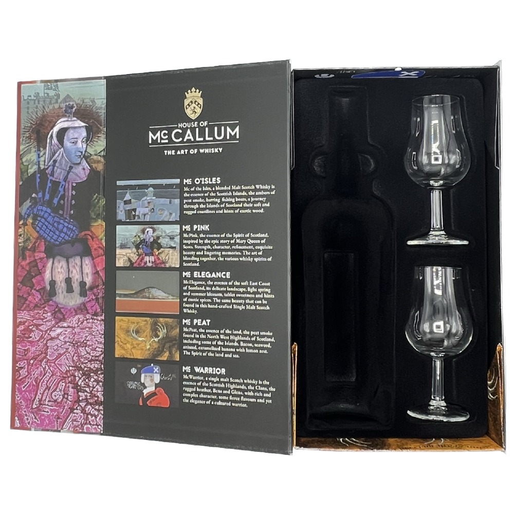 House of McCallum Giftbox met twee glazen