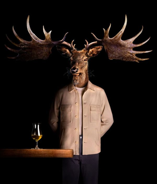 HInch character with glass